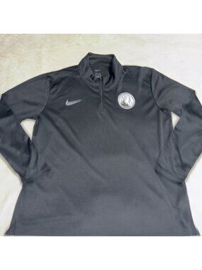 Nike Minnesota Timberwolves Dri-FIT Mens XL Black 1/4 Zip Pullover NBA